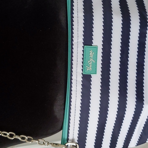 Thirty one upcycle crossbody navy and white - Picture 3 of 16